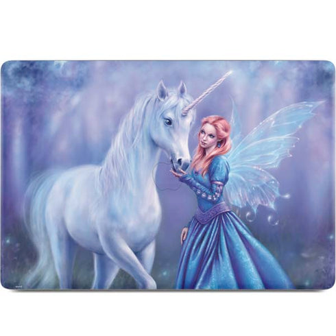 Rhiannon Fairy and Unicorn by Rachel Anderson MacBook Skins