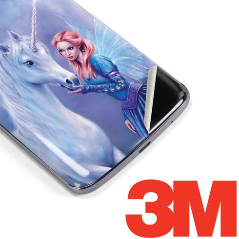 Rhiannon Fairy and Unicorn by Rachel Anderson Moto E5 Plus Skin