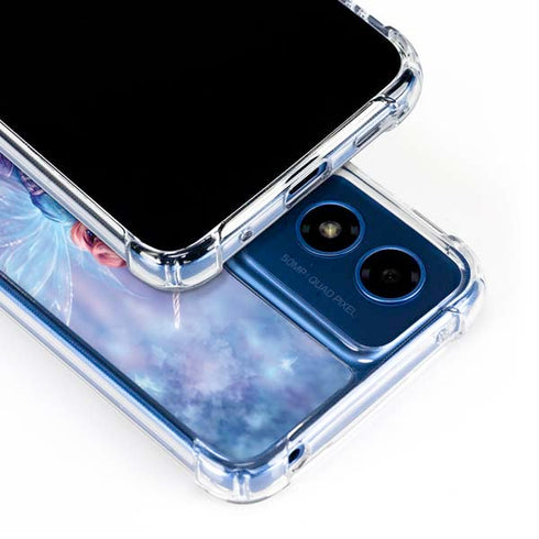 Rhiannon Fairy and Unicorn by Rachel Anderson Moto G 5G (2024) Clear Case