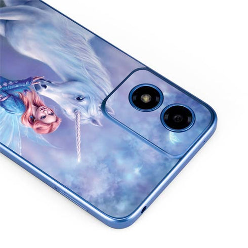 Rhiannon Fairy and Unicorn by Rachel Anderson Moto G Play 4G (2024) Skin