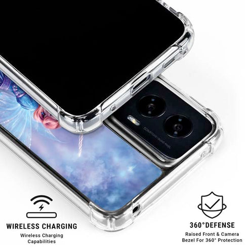 Rhiannon Fairy and Unicorn by Rachel Anderson Moto G Power 5G (2024) Clear Case