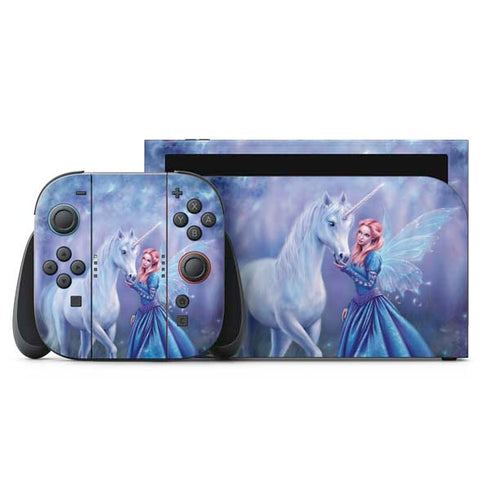 Rhiannon Fairy and Unicorn by Rachel Anderson Nintendo Switch 2 (2025) with Joy-Con Skin