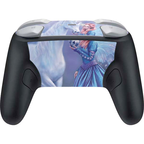 Rhiannon Fairy and Unicorn by Rachel Anderson Nintendo Switch 2 (2025) Pro Controller Skin