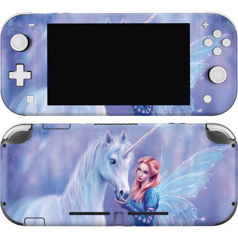 Rhiannon Fairy and Unicorn by Rachel Anderson Nintendo Switch Lite Skin