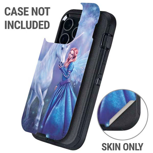 Rhiannon Fairy and Unicorn by Rachel Anderson Otterbox Defender iPhone Skin