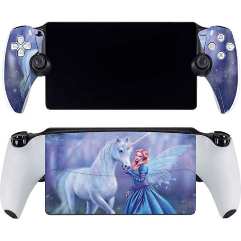 Rhiannon Fairy and Unicorn by Rachel Anderson PlayStation Portal Remote Player Skin