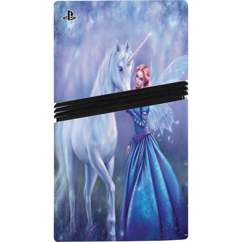 Rhiannon Fairy and Unicorn by Rachel Anderson PS5 Pro Console Skin