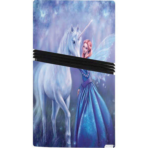 Rhiannon Fairy and Unicorn by Rachel Anderson PS5 Pro Console Skin