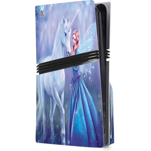 Rhiannon Fairy and Unicorn by Rachel Anderson PS5 Pro Disk Console Skin