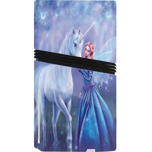 Rhiannon Fairy and Unicorn by Rachel Anderson PS5 Pro Disk Console Skin