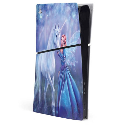 Rhiannon Fairy and Unicorn by Rachel Anderson PS5 Slim Digital Edition Console Skin