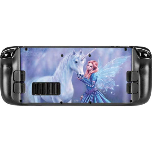 Rachel Anderson Rhiannon Fairy and Unicorn Steam Deck Handheld Gaming Computer Skin
