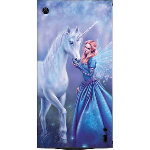 Rhiannon Fairy and Unicorn by Rachel Anderson XBox Series X Digital Edition Console Skin