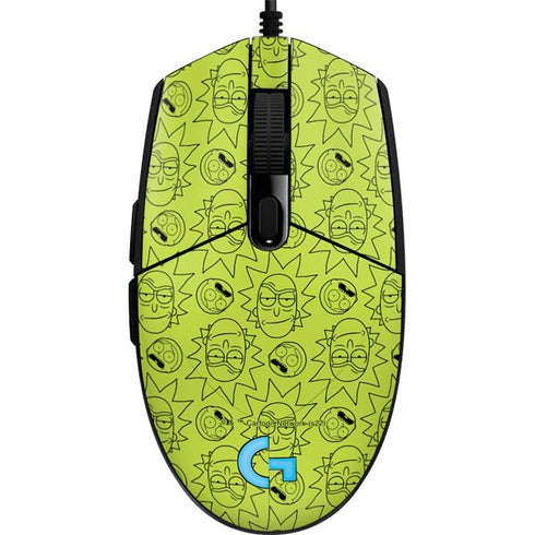 Adult Swim Rick and Morty Rick and Morty All Over Print G203 Prodigy RGB Wired Gaming Mouse Skin