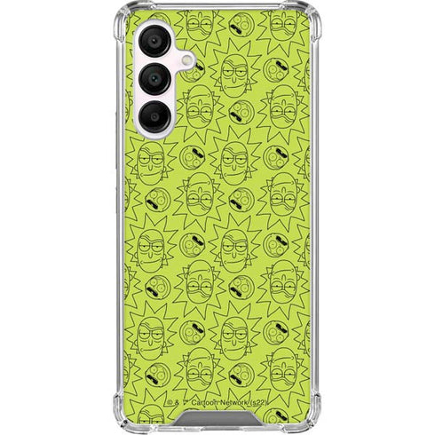 Adult Swim Rick and Morty Rick and Morty All Over Print Galaxy A16 5G Clear Case