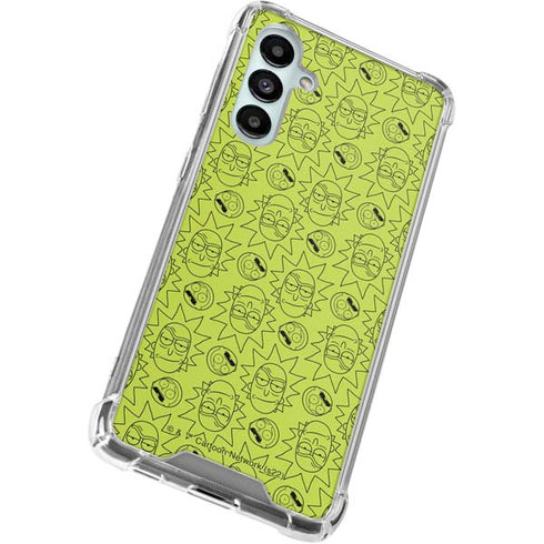 Adult Swim Rick and Morty Rick and Morty All Over Print Galaxy A16 5G Clear Case