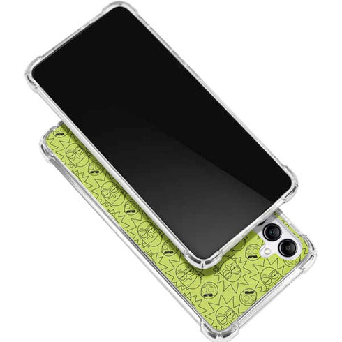 Adult Swim Rick and Morty Rick and Morty All Over Print Galaxy A16 5G Clear Case