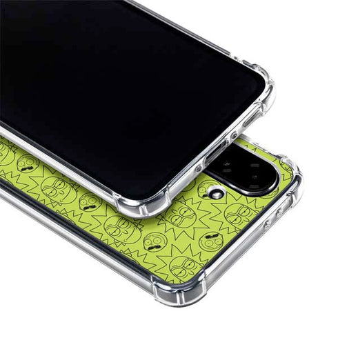 Adult Swim Rick and Morty Rick and Morty All Over Print Galaxy A36 5G Clear Case
