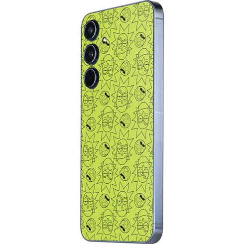 Adult Swim Rick and Morty Rick and Morty All Over Print Galaxy A55 5G Skin