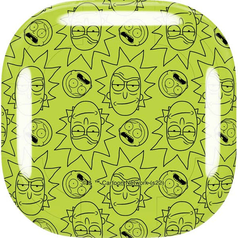 Adult Swim Rick and Morty Rick and Morty All Over Print Galaxy Buds Live Skin