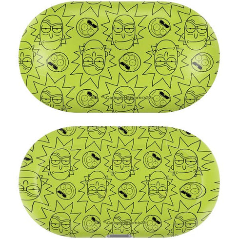 Adult Swim Rick and Morty Rick and Morty All Over Print Galaxy Buds Plus Skin