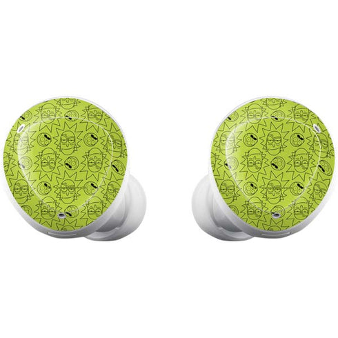 Adult Swim Rick and Morty Rick and Morty All Over Print Galaxy Buds Plus Skin