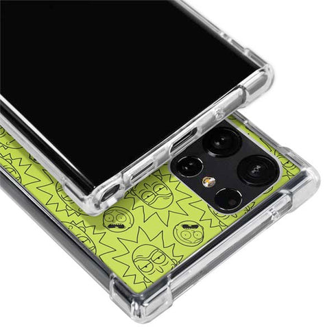 Adult Swim Rick and Morty Rick and Morty All Over Print Galaxy S23 Ultra Clear Case