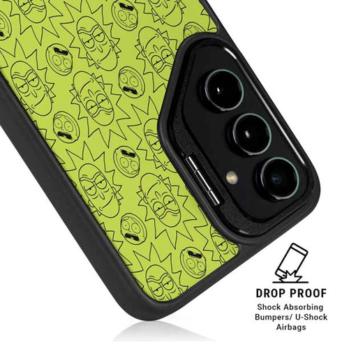 Adult Swim Rick and Morty Rick and Morty All Over Print Galaxy S24 Plus Kickstand Case