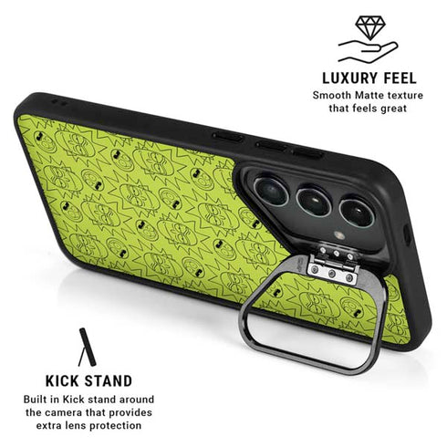 Adult Swim Rick and Morty Rick and Morty All Over Print Galaxy S26 Kickstand Case