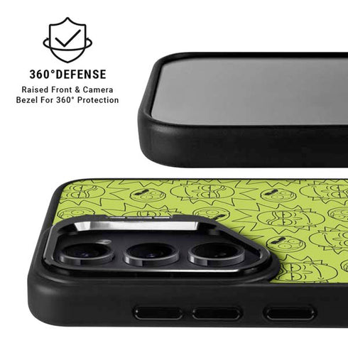 Adult Swim Rick and Morty Rick and Morty All Over Print Galaxy S26 Kickstand Case