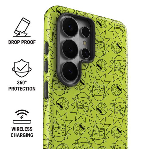 Adult Swim Rick and Morty Rick and Morty All Over Print Galaxy S26 Ultra Impact Case