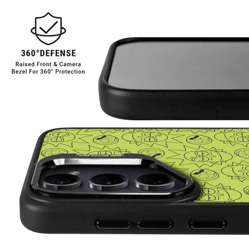 Adult Swim Rick and Morty Rick and Morty All Over Print Galaxy S26 Ultra Kickstand Case