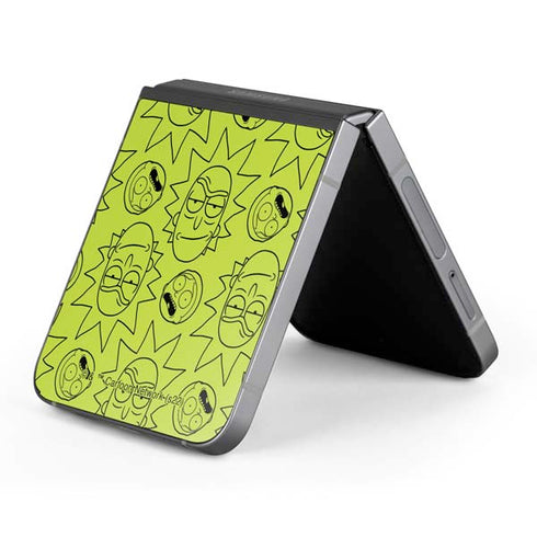 Adult Swim Rick and Morty Rick and Morty All Over Print Galaxy Z Flip6 Skin