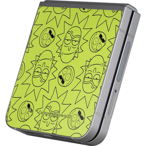 Adult Swim Rick and Morty Rick and Morty All Over Print Galaxy Z Flip6 Skin