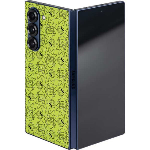 Adult Swim Rick and Morty Rick and Morty All Over Print Galaxy Z Fold6 Skin