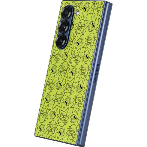 Adult Swim Rick and Morty Rick and Morty All Over Print Galaxy Z Fold6 Skin
