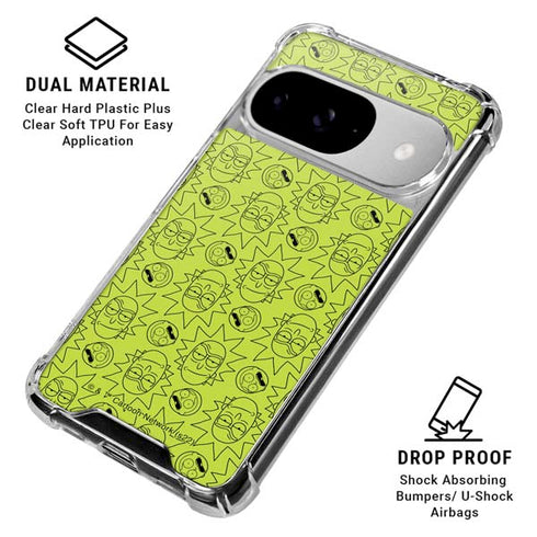 Adult Swim Rick and Morty Rick and Morty All Over Print Google Pixel 10 Clear Case