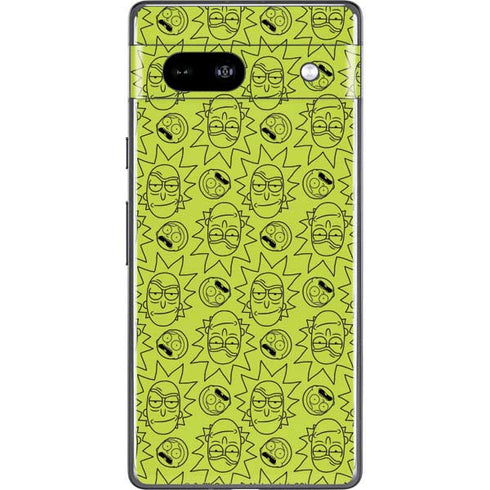 Adult Swim Rick and Morty Rick and Morty All Over Print Google Pixel 7a Skin