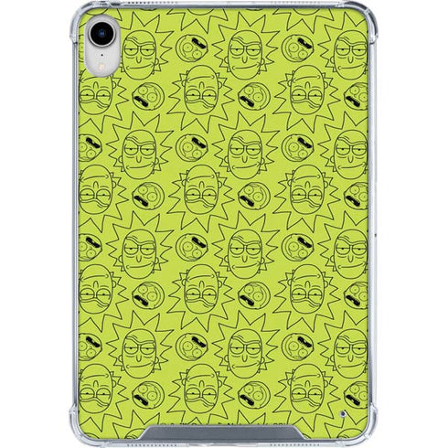 Adult Swim Rick and Morty Rick and Morty All Over Print iPad 11th Gen (2025) Clear Case