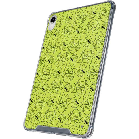 Adult Swim Rick and Morty Rick and Morty All Over Print iPad 11th Gen (2025) Clear Case