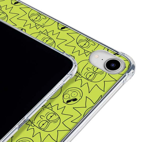 Adult Swim Rick and Morty Rick and Morty All Over Print iPad 11th Gen (2025) Clear Case
