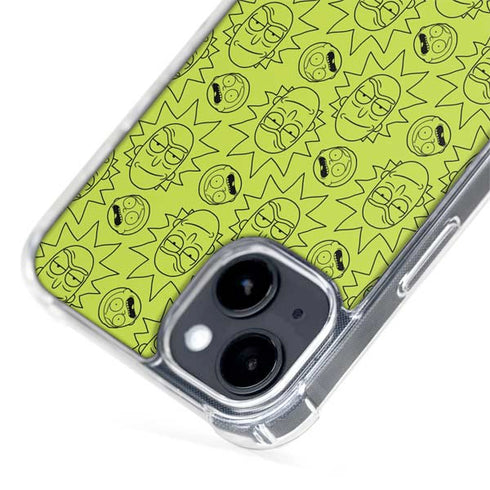 Adult Swim Rick and Morty Rick and Morty All Over Print iPhone 14 MagSafe Case