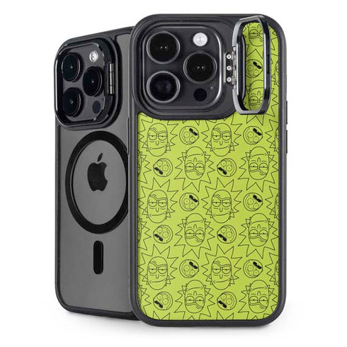 Adult Swim Rick and Morty Rick and Morty All Over Print iPhone 14 Pro Kickstand Case