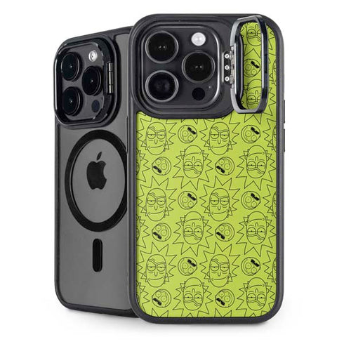 Adult Swim Rick and Morty Rick and Morty All Over Print iPhone 14 Pro Max Kickstand Case