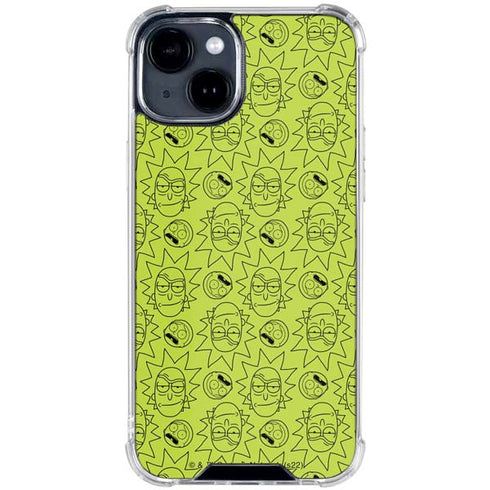 Adult Swim Rick and Morty Rick and Morty All Over Print iPhone 15 Clear Case