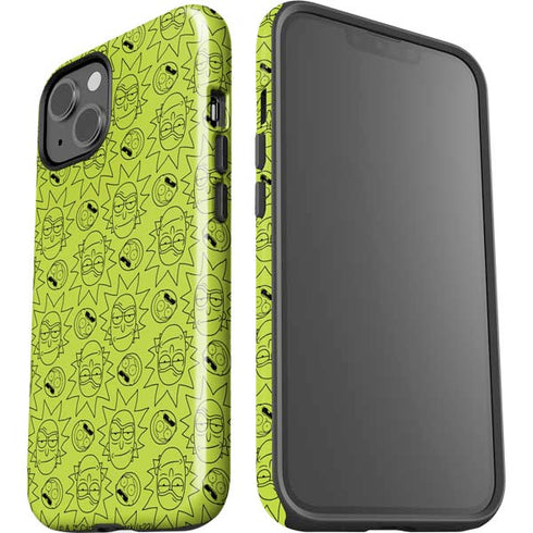 Adult Swim Rick and Morty Rick and Morty All Over Print iPhone 15 Impact Case