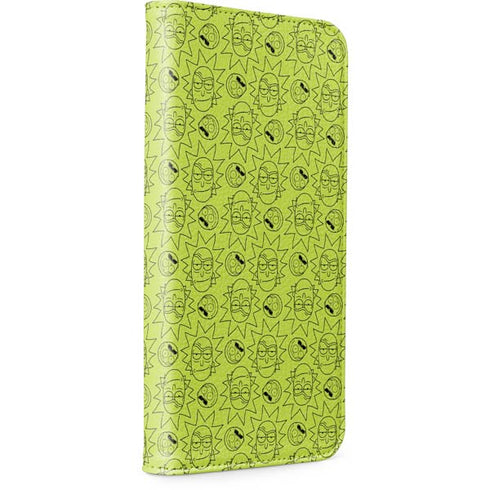 Adult Swim Rick and Morty Rick and Morty All Over Print iPhone 15 Pro Folio Case