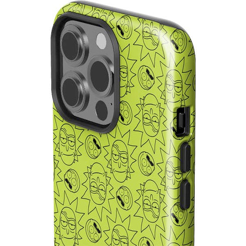 Adult Swim Rick and Morty Rick and Morty All Over Print iPhone 15 Pro Impact Case