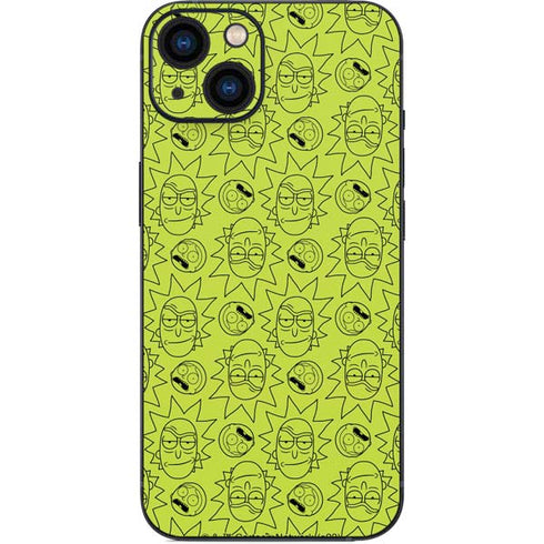 Adult Swim Rick and Morty Rick and Morty All Over Print iPhone 15 Skin