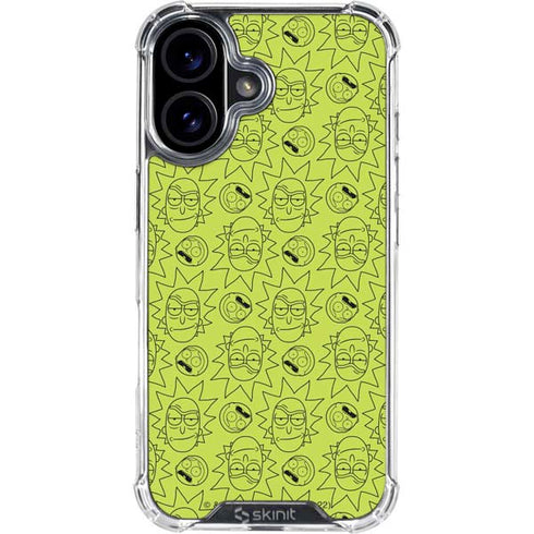 Adult Swim Rick and Morty Rick and Morty All Over Print iPhone 16 Clear Case